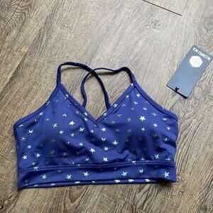 Scorpio Sol Navy Star Foil Marilyn V Neck Bra